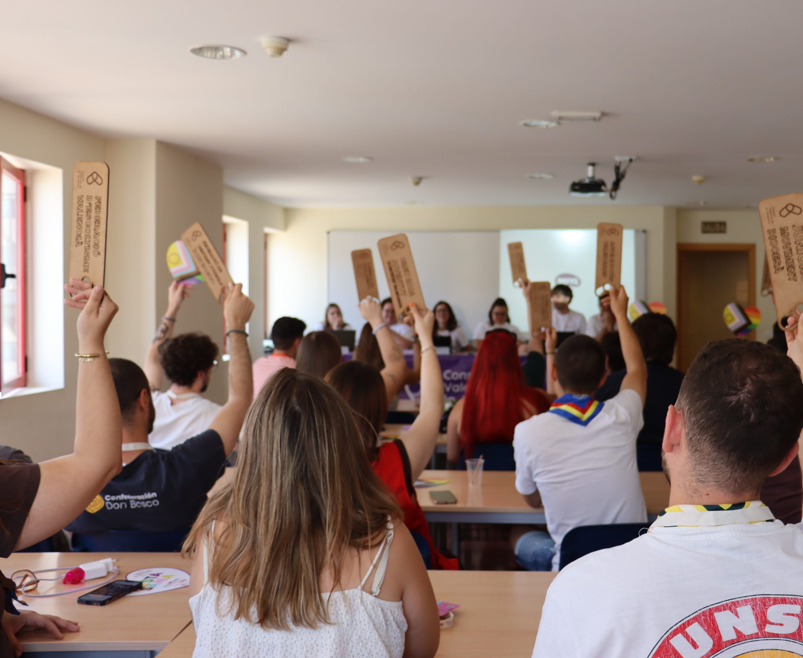Defensar els interessos i els drets de la joventut, i col·laborar en la promoció d’una efectiva igualtat d’oportunitats de les persones joves en el seu desenvolupament polític, social, econòmic i cultural.