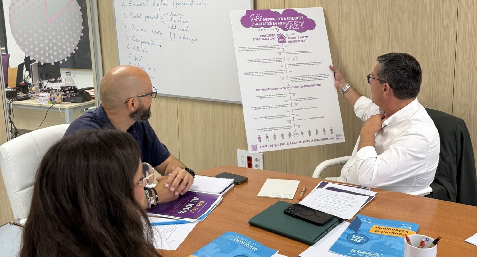 Col·laborar amb la Generalitat en l’elaboració de la política juvenil.